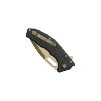 Heretic Knives Martyr Tanto - Black Polymer Chassis - Bronze Stonewash Magnacut Heretic Knives Martyr Tanto - Black Polymer Chassis - Bronze Stonewash Magnacut