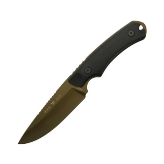 Buck Knives: 663 Alpha Guide Backcountry - Bronze Cerakote 420HC - Black VeraFlex Handle -