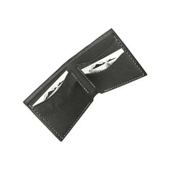 Sage Grouse Leather Rugged Bifold, Black Hatch / Black Hatch Sage Grouse Leather Rugged Bifold, Black Hatch / Black Hatch
