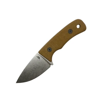 Knives By Nuge Wicket XL - Natural Micarta - Stonewash AEB-L