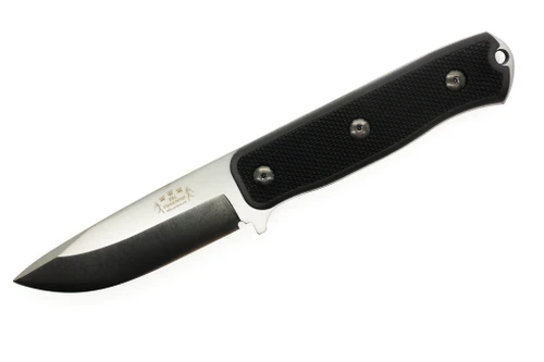Fallkniven - F1x X-Series - 4.01" Elmax Stainless Steel Fixed Blade Knife w/ Textured Black Thermorun Handle