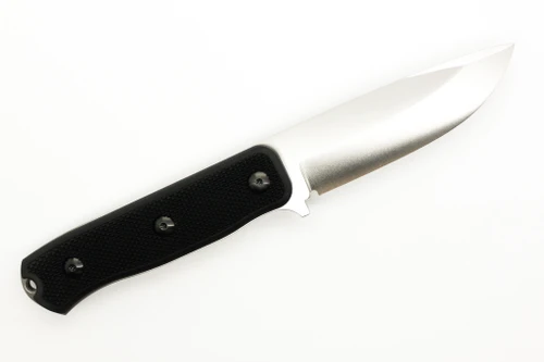 Fallkniven - F1 X-Series - 4" Elmax Stainless Steel Fixed Blade Knife w/ Black Thermorun Handle & Leather Sheath Fallkniven - F1 X-Series - 4" Elmax Stainless Steel Fixed Blade Knife w/ Black Thermorun Handle & Leather Sheath