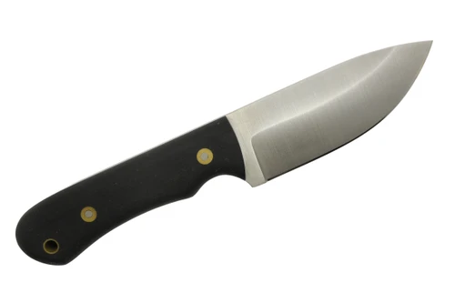 Battle Horse Knives - Renegade - 4.25" 01 Steel Fixed Blade w/ Black Canvas Micarta Handle Battle Horse Knives - Renegade - 4.25" 01 Steel Fixed Blade w/ Black Canvas Micarta Handle