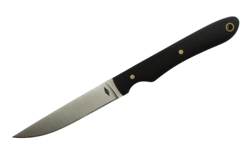 Battle Horse Knives - Stony Brook - 3.625" 01 Steel Fixed Blade w/ Black Canvas Micarta Handle