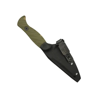 Half Face Blades - Gulo Gulo - OD Green/Tan G10, Acid Splash, Allen Bolts, Textured Grip Half Face Blades - Gulo Gulo - OD Green/Tan G10, Acid Splash, Allen Bolts, Textured Grip