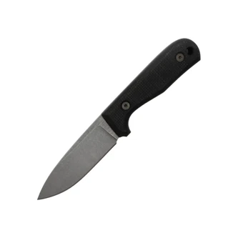 Very Good Knife Company - Rogue - 4" AEB-L Fixed Blade W/ Midnight Jute Canvas Micarta Handle