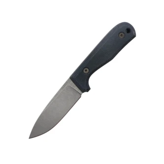 Very Good Knife Company - Rogue - 4" AEB-L Fixed Blade W/ Blue Canvas Micarta Handle