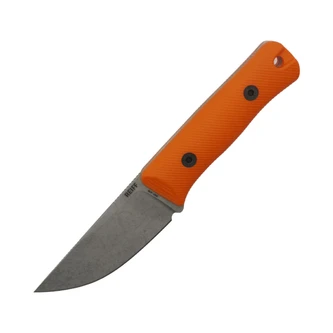 Reiff Knives RUT Orange G10, Stonewash Magnacut