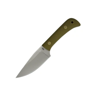 Battle Horse Knives -Welsh - 01 Steel Saber Ground Fixed Blade - Green Micarta Handle