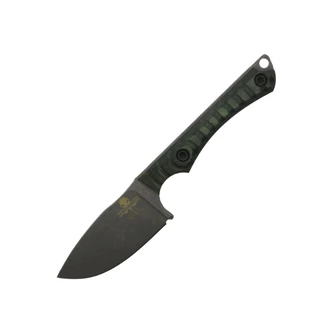 Ice Age Blades Slim Hunter Textured Green Micarta, Acid Wash Magnacut