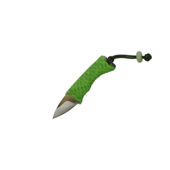Angler Knives - Swimmer - CPM Magnacut Steel - Saber Swedge Grind - Green Paracord Wrapped Handle
