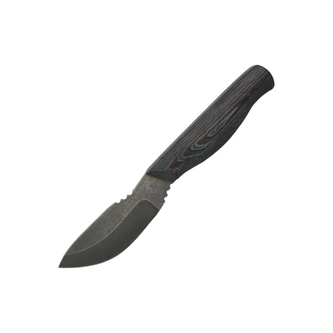 Aux Mfg Skinner, Blue / Maroon Micarta, Dark Wash AEB-L