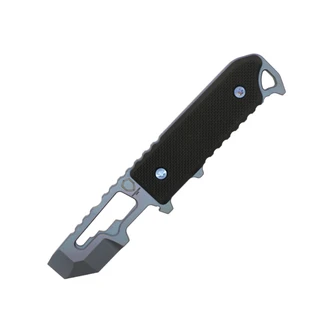Dauntless Mfg. Hiker F.I.D.O. Black G10 Hiker Scales, Blue Anodized Titanium -