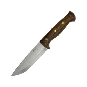 LT Wright Knives Forest Trail - A2 Steel - Scandi Grind - Desert Ironwood Handle w/ Black Liners - #10