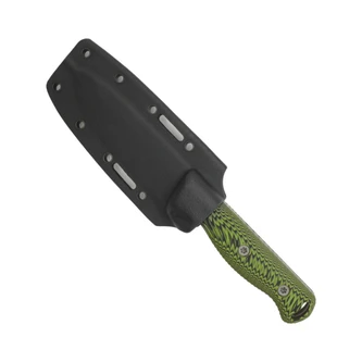 Hellbender Blade Co Mudpup 5 Gen 2, Lime/Black G10, Stonewash Magnacut, Kydex Sheath