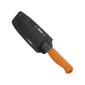 Hellbender Blade Co Mudpup 5 Gen 2, Orange G10, Stonewash Magnacut, Kydex Sheath