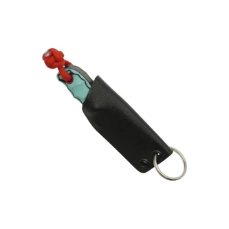 Aux Mfg Custom Pocket Lint, Turquoise G10 Handle, Acid Wash AEB-L Aux Mfg Custom Pocket Lint, Turquoise G10 Handle, Acid Wash AEB-L