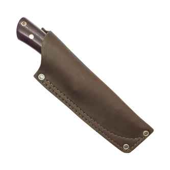 Lishen Knives Puma 2, Burgundy Canvas Micarta w/ Brass Pins, Green Liners, AEB-L Lishen Knives Puma 2, Burgundy Canvas Micarta w/ Brass Pins, Green Liners, AEB-L
