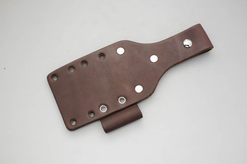 TKC: #1 Leather Backer WITH Firesteel Loop, BROWN | Fits AK 5.5/6.5/8 and ESEE 5/6 Width Sheaths