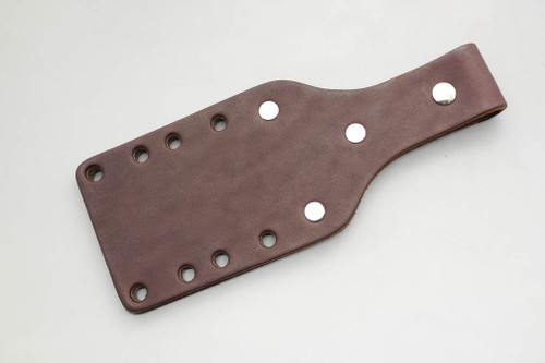 TKC: #1 Leather Backer WITHOUT Firesteel Loop, BROWN | Fits AK 5.5/6.5/8 and ESEE 5/6 Width Sheaths