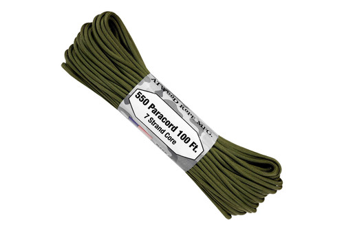 Atwood 550 Paracord 100' OD Green Atwood 550 Paracord 100' OD Green