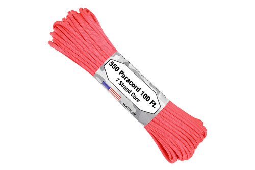 Atwood 550 Paracord 100' Pink