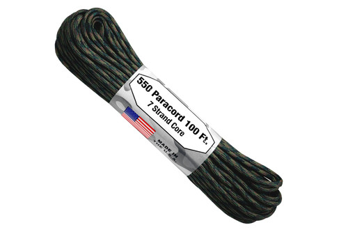 Atwood 550 Paracord 100' Woodland Camo