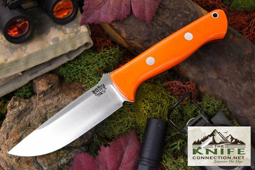 Bark River Knives - Bravo-1 LT - CPM 3V Steel - Blaze Orange G10 Handle