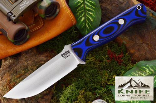 Bark River Knives - Bravo-1 LT - CPM 3V Steel - Blue & Black G10 Handle