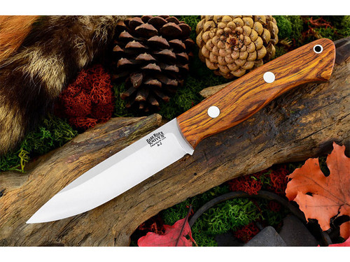 Bark River Knives: Aurora, A2 Steel, Fixed Blade Knife w/ Cocobolo Handle - 3-1