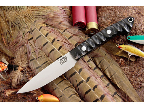Bark River Knives: Bird & Trout CPM S35VN Steel Fixed Blade Knife w/ Impala Horn Handle