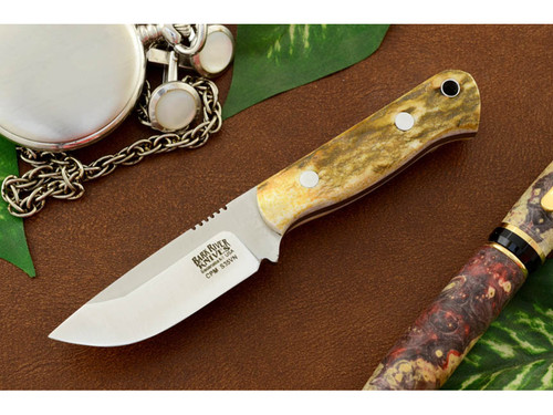 Bark River Knives: Bravo Micro, Fixed Blade Knife w/ Elk Antler Handle - 1