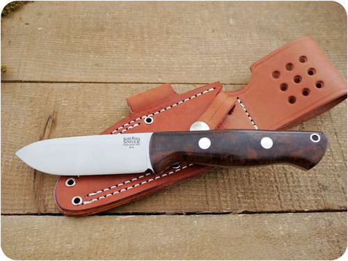 Bark River Knives: Bravo-1 (Rampless Smooth Spine, Spear Pont), Fixed Blade Knife w/ Desert Ironwood Burl Handle - #2