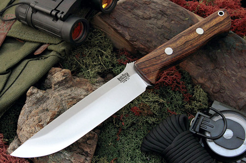 Bark River Knives: Bravo-1.5 CPM 3V Steel Fixed Blade Knife w/ Desert Ironwood Handle - 3