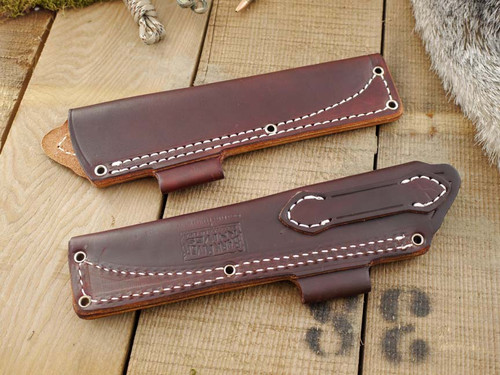 Bark River Knives: Bushcraft Brown "A" Sheath, Right Hand, EEP