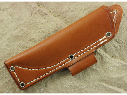 Bark River Knives: Bushcraft Brown "D" Sheath, Left Hand
