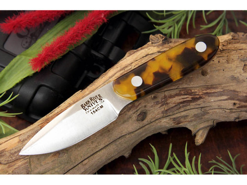 Bark River Knives: EPK (Emergency Preparedness Knife), Fixed Blade Knife w/ Tortoise Shell Acrylic Handle