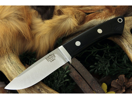Bark River Knives: Featherweight Hunter, ELMAX Steel, Fixed Blade Knife w/ Black G10 Handle