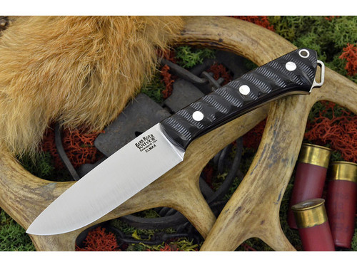 Bark River Knives: Fox River Elmax Steel Fixed Blade Knife w/ Impala Horn Handle