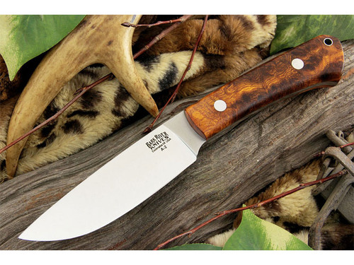 Bark River Knives: Highland Special A2 Steel, Fixed Blade Knife w/ Desert Ironwood Burl Handle - 4