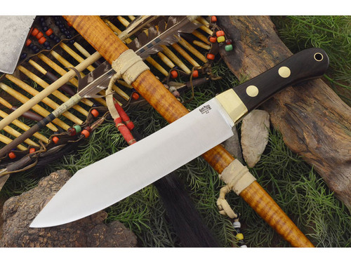 Bark River Knives: Hudson Bay Camp II Fixed Blade Knife w/ African Blackwood Handle