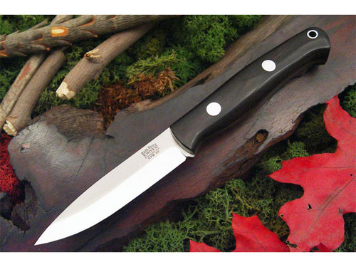 Bark River Knives: Liten Bror CPM 3V Fixed Blade Knife w/ African Blackwood Handle