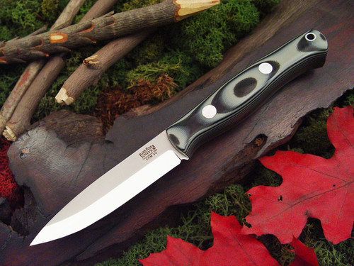 Bark River Knives: Liten Bror CPM 3V Fixed Blade Knife w/ Midnite Tiger G10 Handle