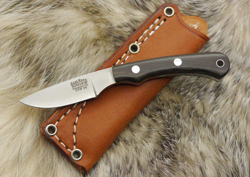Bark River Knives: Pro-Scalpel CPM 3V Steel Fixed Blade Knife w/ Macasser Ebony Handle - SAVE BIG!