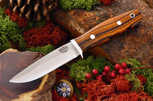 Bark River Knives: Snowy River (ELMAX Stainless Steel), Fixed Blade Knife w/ Desert Ironwood Handle - 3