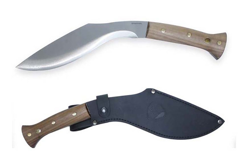 Condor Tool and Knife - Heavy Duty Kukri Knife - 1075 Steel - Walnut Handle - White Liners