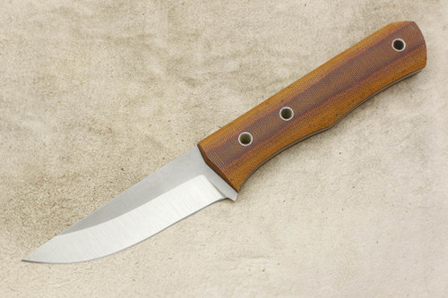 Cumming Bladeworks - Bushmaster - Natural Canvas Micarta - AEB-L Steel