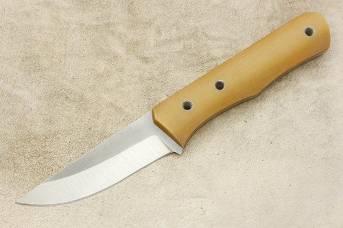 Cumming Bladeworks - Bushmaster - Natural Linen Micarta - AEB-L Steel