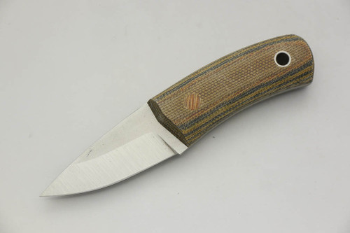 Cumming Bladeworks - Dress Necker - Camo Canvas Micarta - .118" Thick AEB-L Stainless Steel