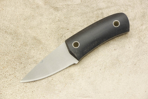 Cumming Bladeworks - Dress Necker Lite - Black Canvas Micarta - .040" Thick AEB-L Steel